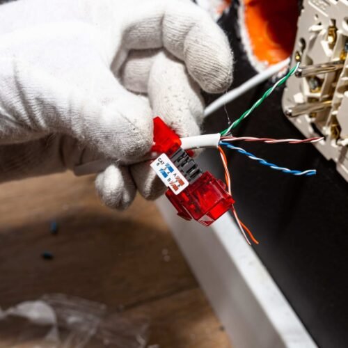 Pose d’une prise RJ45 réseau