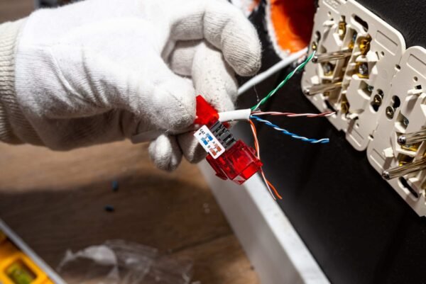 Pose d’une prise RJ45 réseau