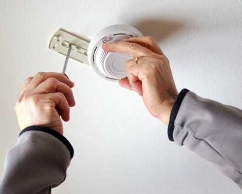 Installation d’un détecteur de fumée